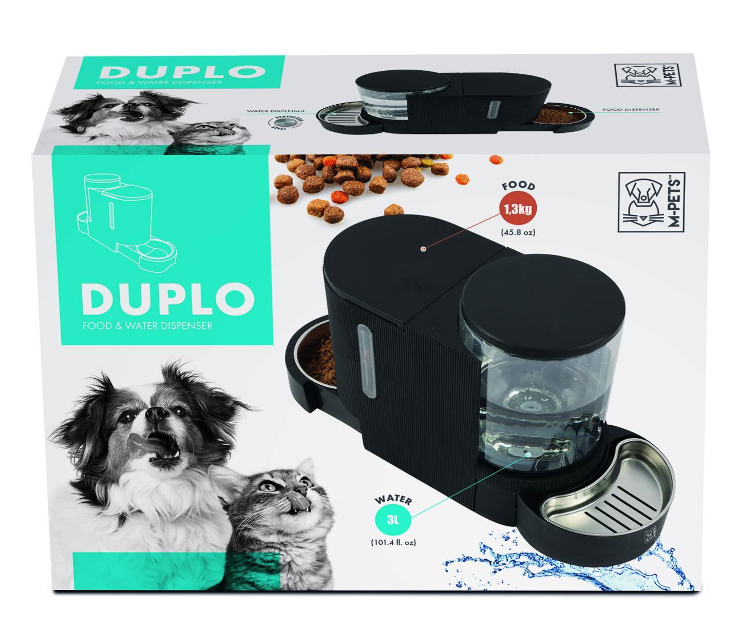 M-PETS Duplo Food & Water Dispenser - 6 L-2.65 Kg