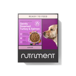 Nutriment Senior Dog Gently Steamed Turkey & Salmon, 395g