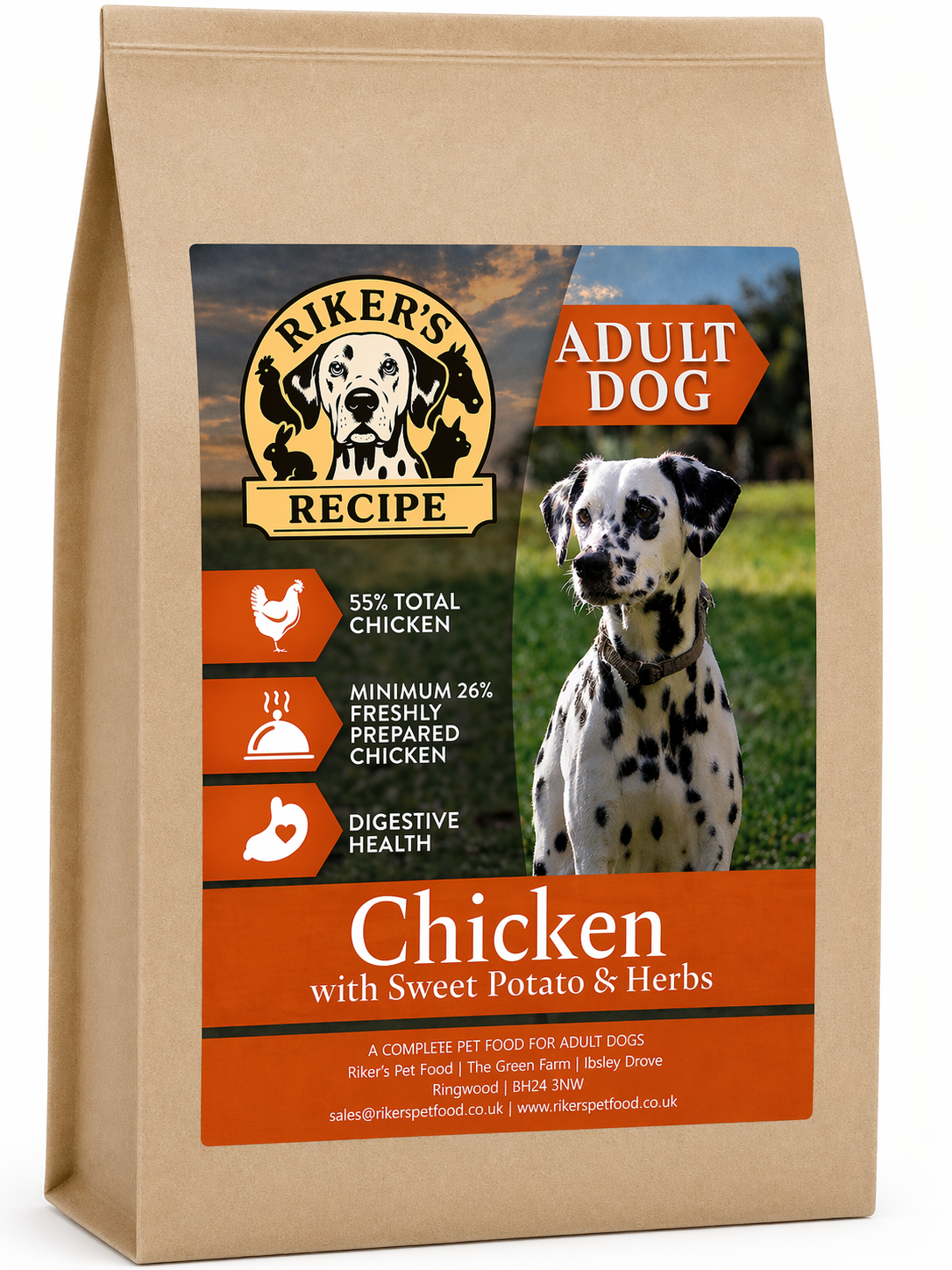 Riker's Recipe Chicken and Sweet potato with Herbs 2kg