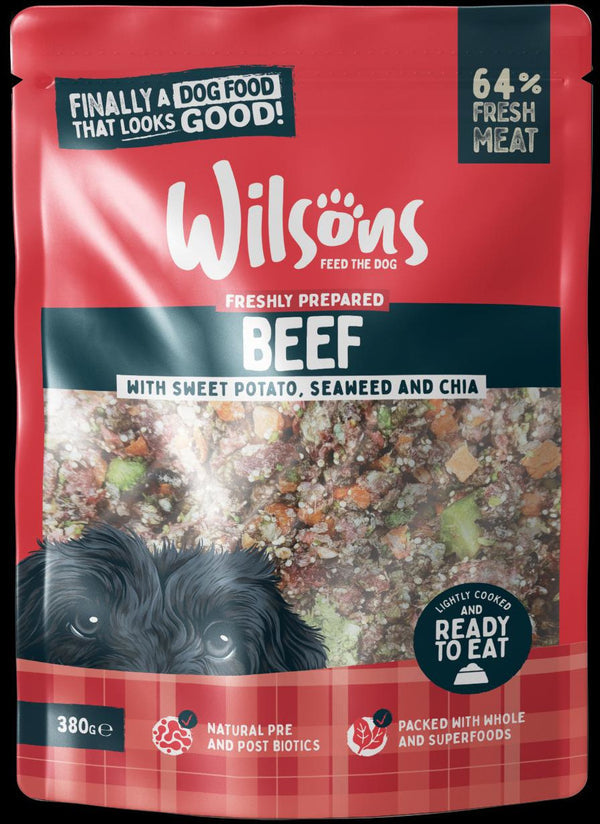 Wilsons Fresh Beef Wet Pouch 380g