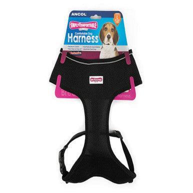 Ancol Comfort Mesh Harness Black XSmall 28-40cm - North East Pet Shop ANCOL