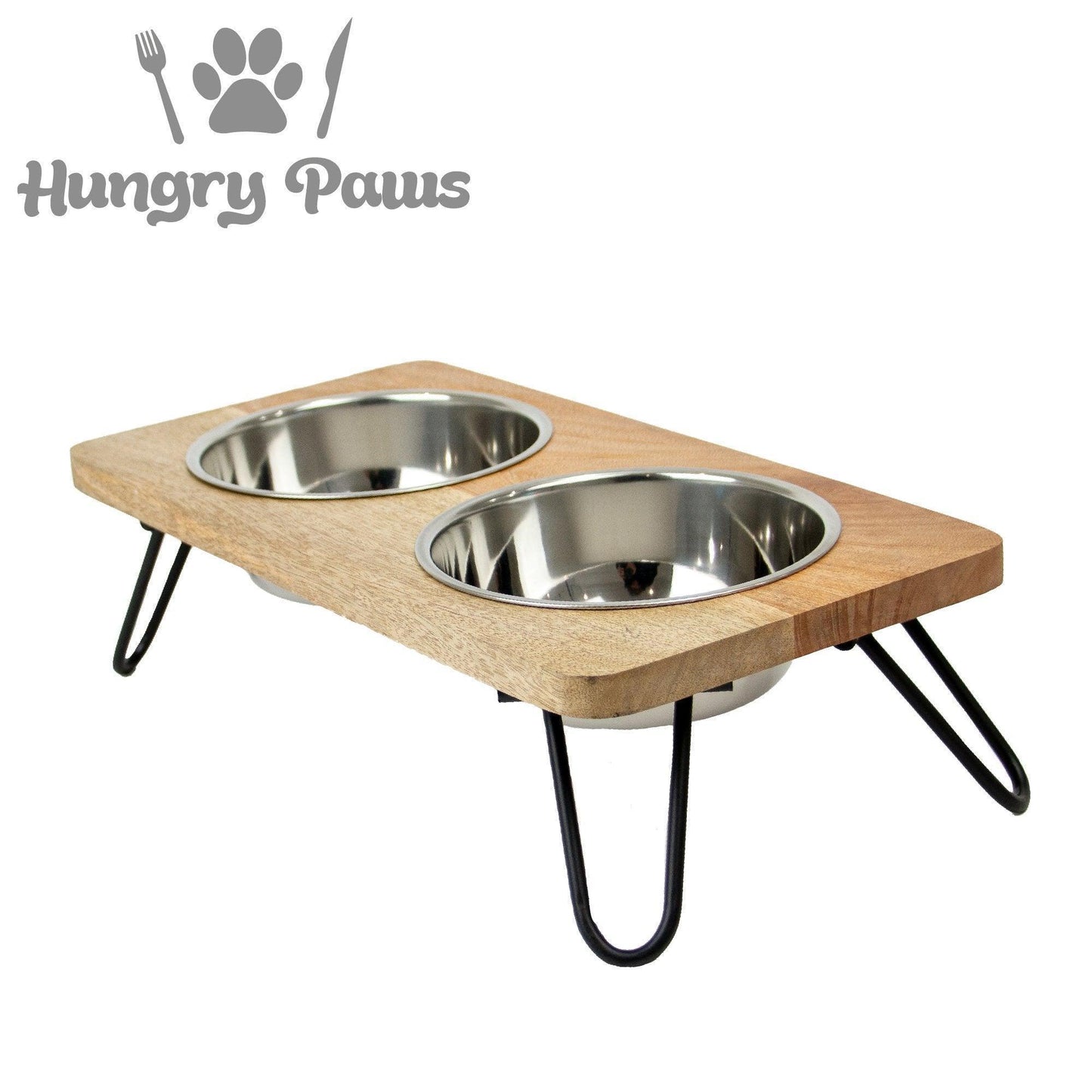 Ancol Hungry Paws Raised Twin Feeder 880ml - North East Pet Shop Ancol