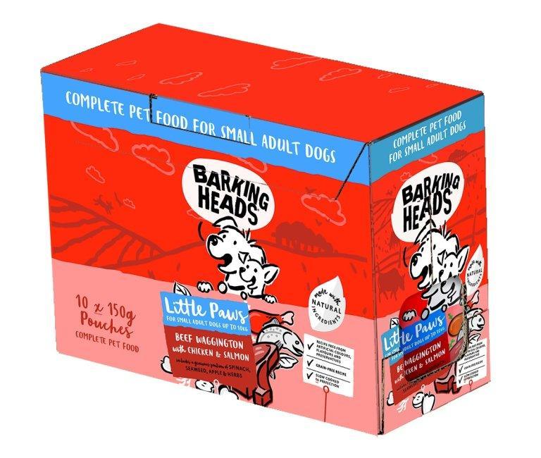 Barking Heads Little Paws Wet Beef Wagginton with Chicken & Salmon 10 –  North East Pets