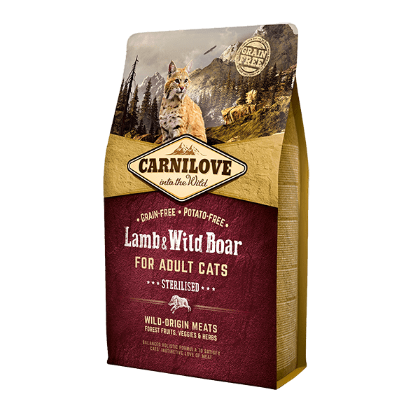Carnilove Lamb & Wild Boar Dry Cat Food - North East Pet Shop Carnilove