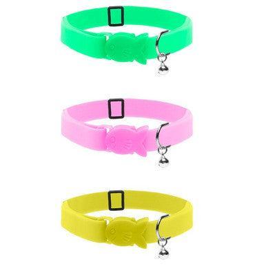 Cat Circus Neon Cat Collars Assorted Green - North East Pet Shop Cat Circus