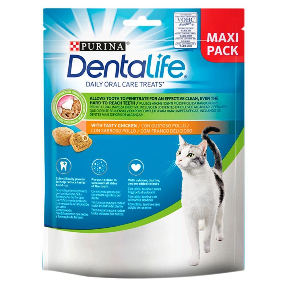 DENTALIFE Chicken Dental Cat Treats, 140g - North East Pet Shop DentaLife