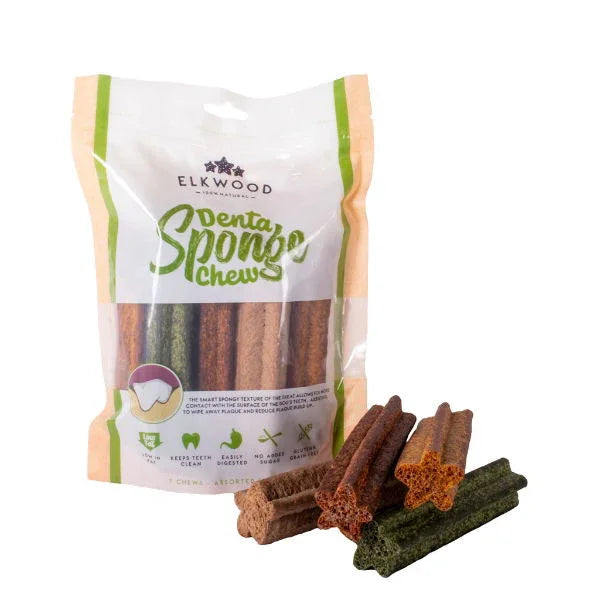Elkwood Sponge Dental Stick 70pk - North East Pet Shop Elkwood