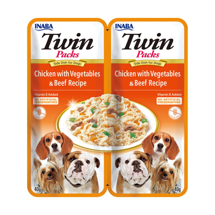 Ciao Twin Packs Chicken with Vegetables & Beef Recipe in Chicken Broth