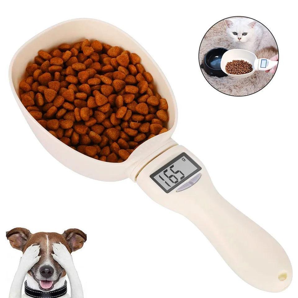 Pet Food Measuring Scoop Electronic Dog Cat Food Measuring Cup Digital Spoon Scale Kitchen Food Scale with LED Display - North East Pet Shop Dog Shack UK