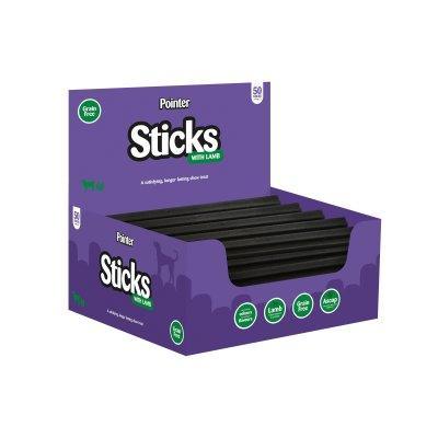 Pointer Lamb Sticks Grain Free Dog Treats 54g x 50 - North East Pet Shop Pointer