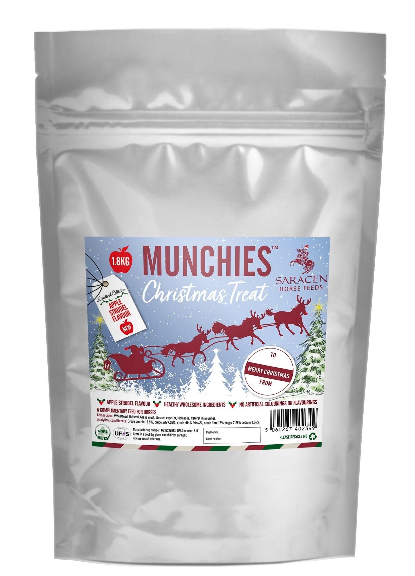 Saracen Christmas Munchies 1.8kg - North East Pet Shop Saracen