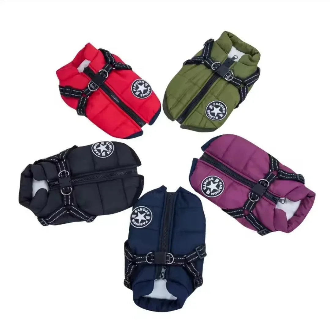 Sports Warm Dog Harness Coat - North East Pet Shop Dog Shack UK
