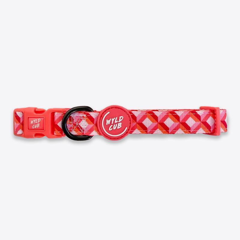 Wyld Cub - Adjustable Dog Collar: Knightsbridge Coral - North East Pet Shop Wyld Cub