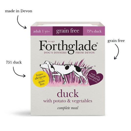 Forthglade Adult Grain Free Complete Duck, Potato & Vegetables 395g