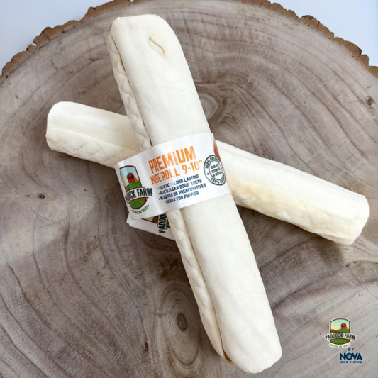 Nova Dog Chews White Hide Roll (9-10")