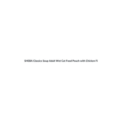 SHEBA Classics Soup Adult Wet Cat Food Pouch with Chicken Fillets 4 x 40g