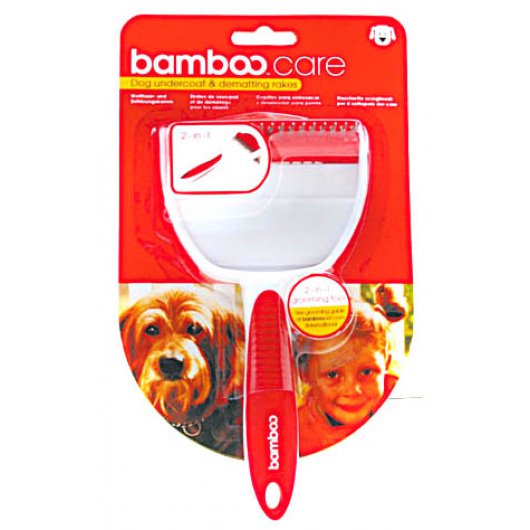 Bamboo Dog Undercoat & Dematting Rakes