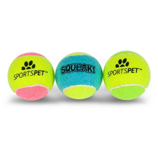 Sportspet Squeaky Tennis Ball 65mm sold individually