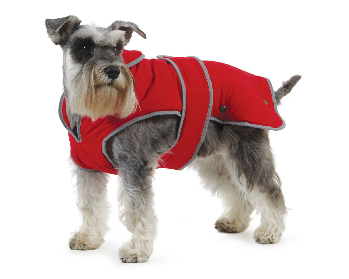 Stormguard Fleece Lined Coat & Chest Protector Red Large