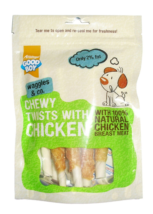 Good Boy Pawlsey & Co Chewy Twists With Chicken 90g