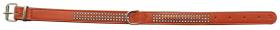 Nobby Dbl Bk Swarovski Crystal Collar Terracotta 22mmx47cm