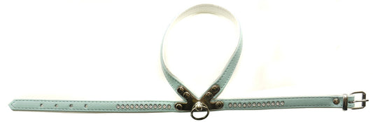 Nobby Dbl Bk Swarovski Crystal Harness Light Blue