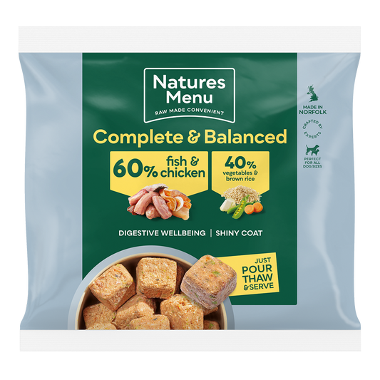 Natures Menu 60/40 Complete and Balanced Fish & Chicken 1kg
