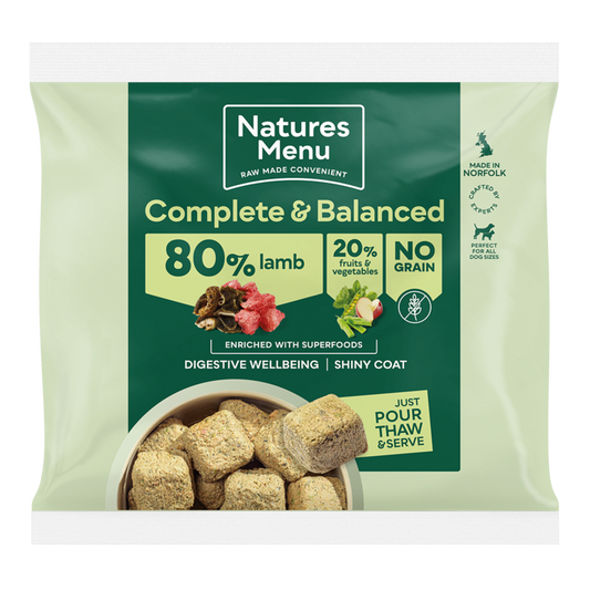 Natures Menu 80/20 Complete and Balanced Lamb 1kg