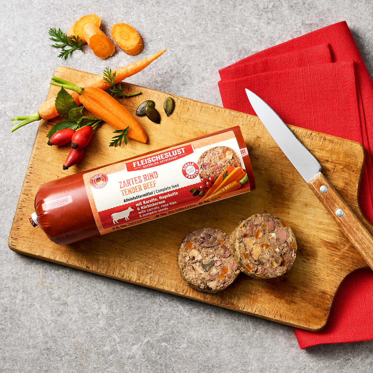 Fleischeslust Tender Beef Wet Dog Food - 16 x 400g Case product image