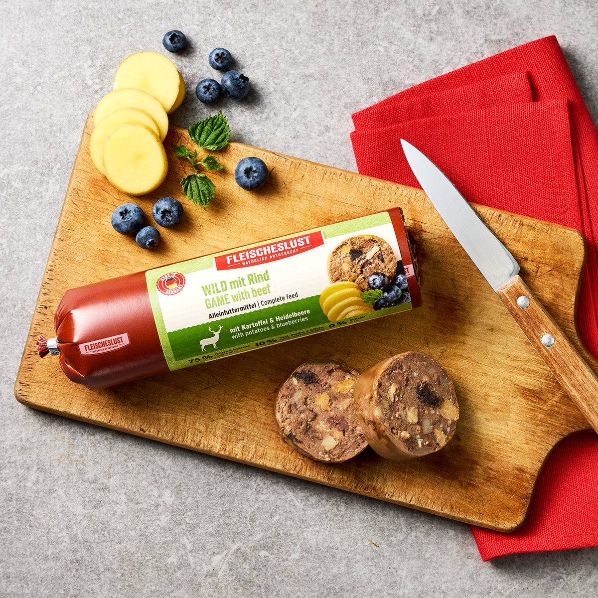 Fleischeslust Game with Beef Wet Dog Food - 16 x 400g Case product image