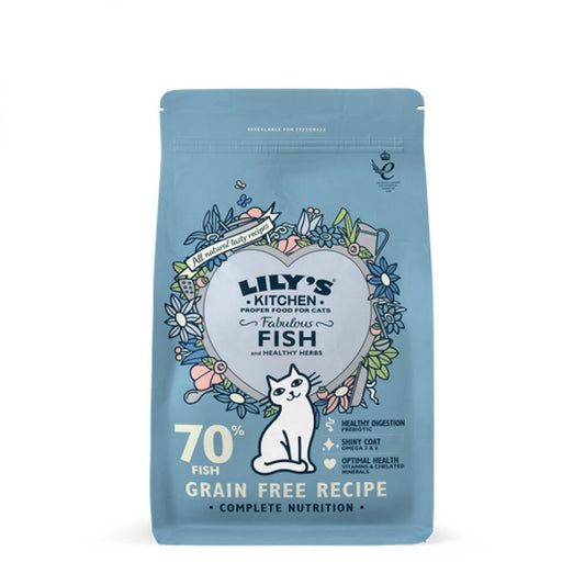 Lily''s Kitchen Cat Fisherman''s Feast White Fish with Salmon Dry Food 800g