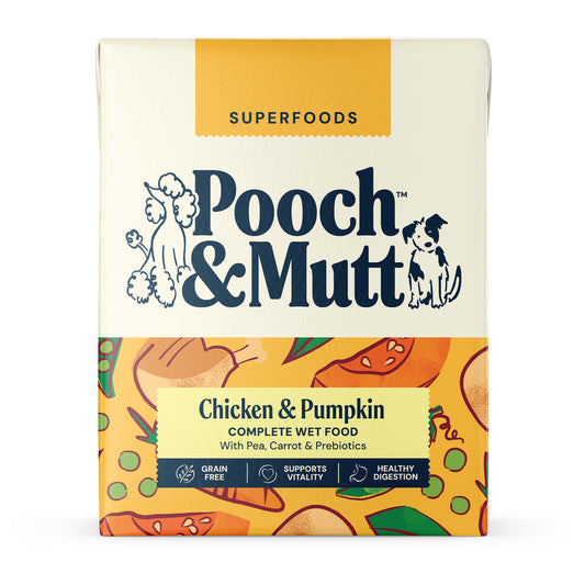 Pooch & Mutt Chicken Pumpkin & Pea Wet Food Carton 375g