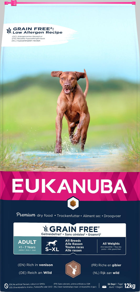 Eukanuba Dog Adult Grain Free Venison 12kg