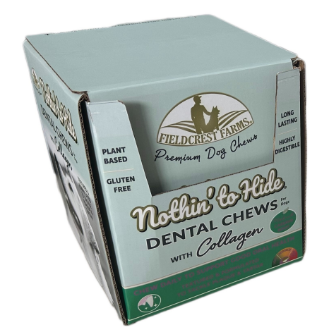 Dental Bone Beef 5" cigar band 24Pc PDQ