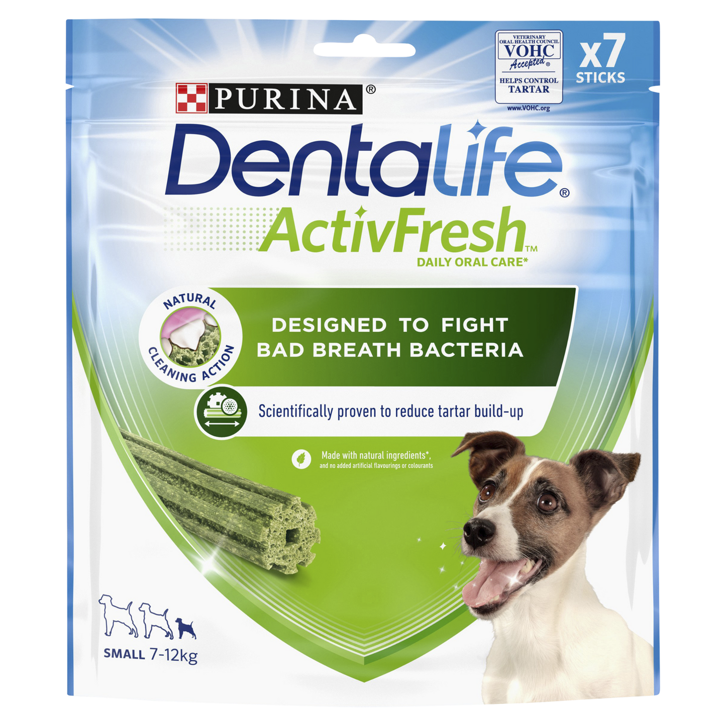 DENTALIFE ActivFresh Small Dog Treat Dental Stick 7 Sticks