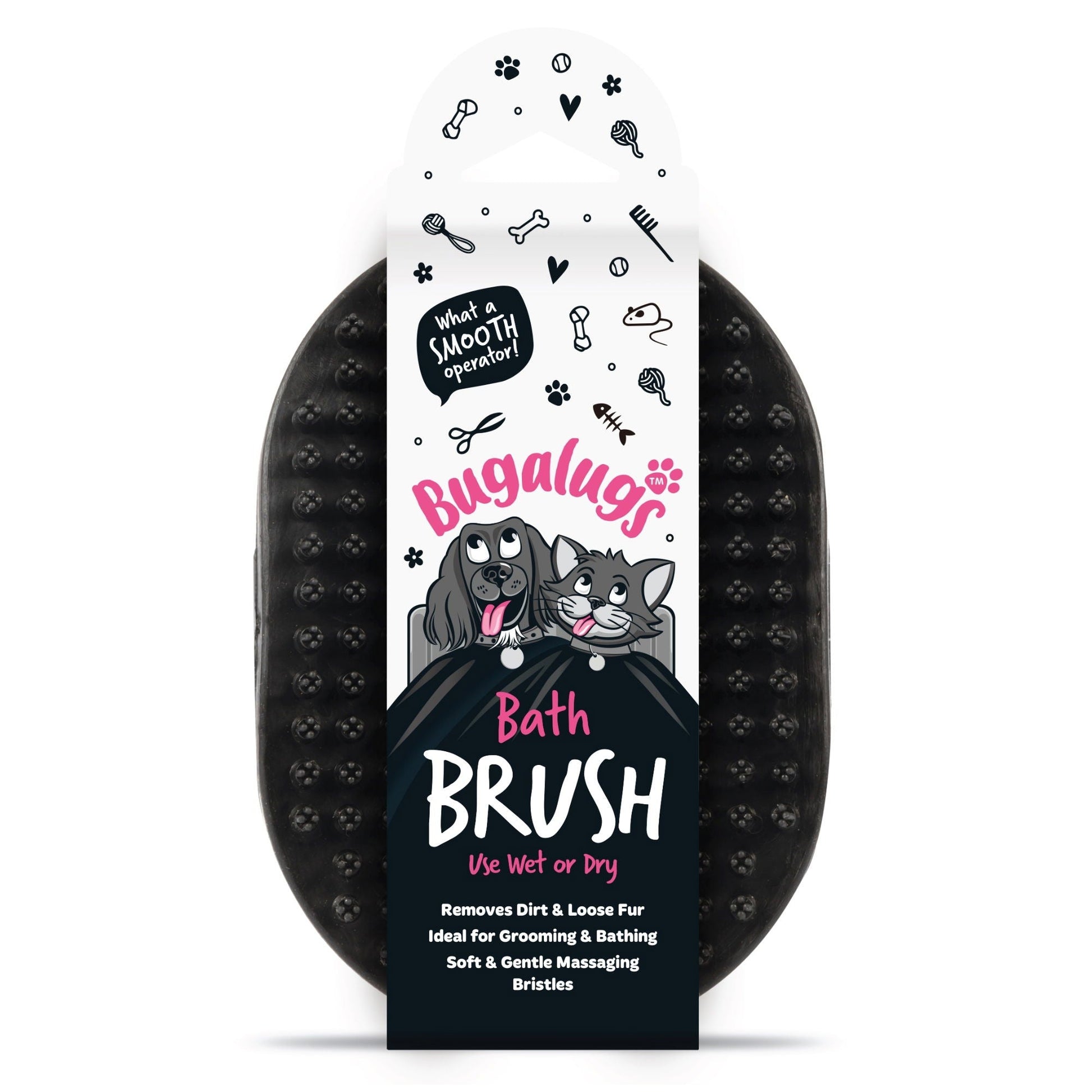 Bath Brush (Euro Hanger) in SRP Black