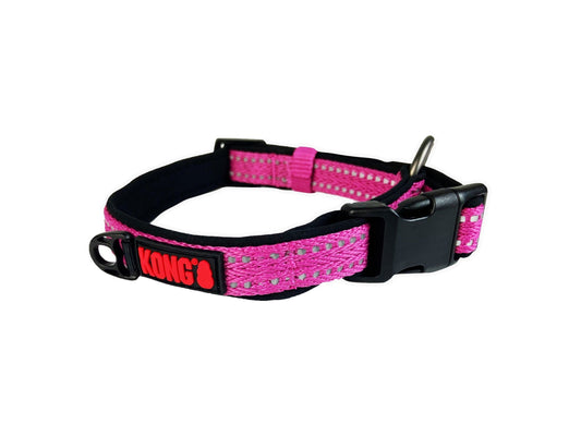KONG Adjustable Collar Fuchsia Xl 38mm W 55-76cm L