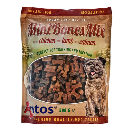 Antos - Mini Bones Mix Training Treat 500g Packs