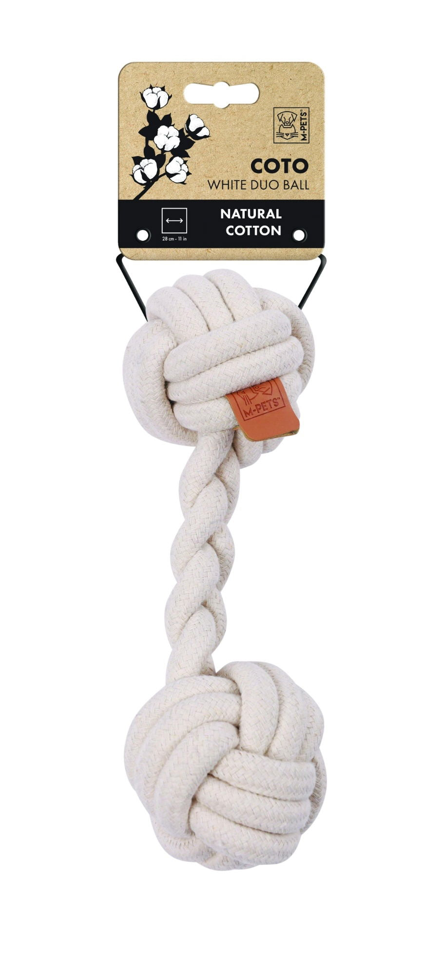 M-PETS Coto Eco Rope Dog Toys Duo Ball