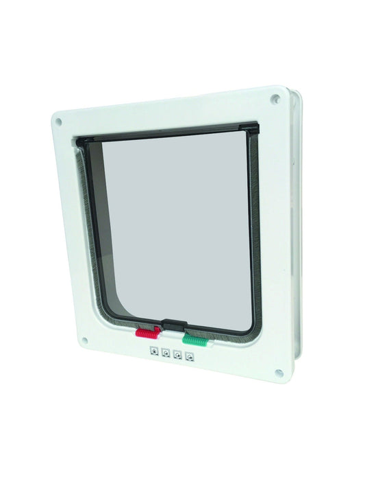M-PETS Doras Cat Door With Tunnel - Big Cat - 4 Way Locking