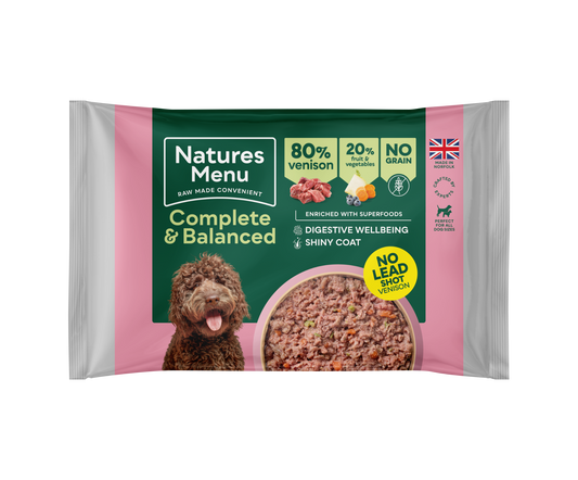 Natures Menu Complete & Balanced 80/20 Blocks Venison 500g