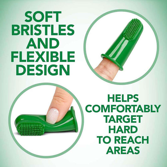 Vet''s Best Silicon finger Toothbrushes For Dogs 5pc