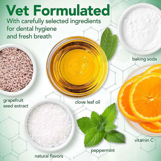 Vet''s Best Dental Care Kit For Dogs Brush + Gel