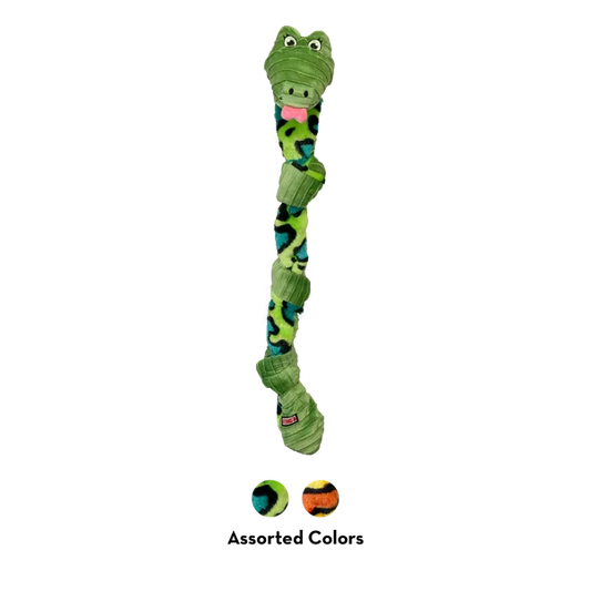KONG Knots Snake Assorted Dog Toy - Medium/Large