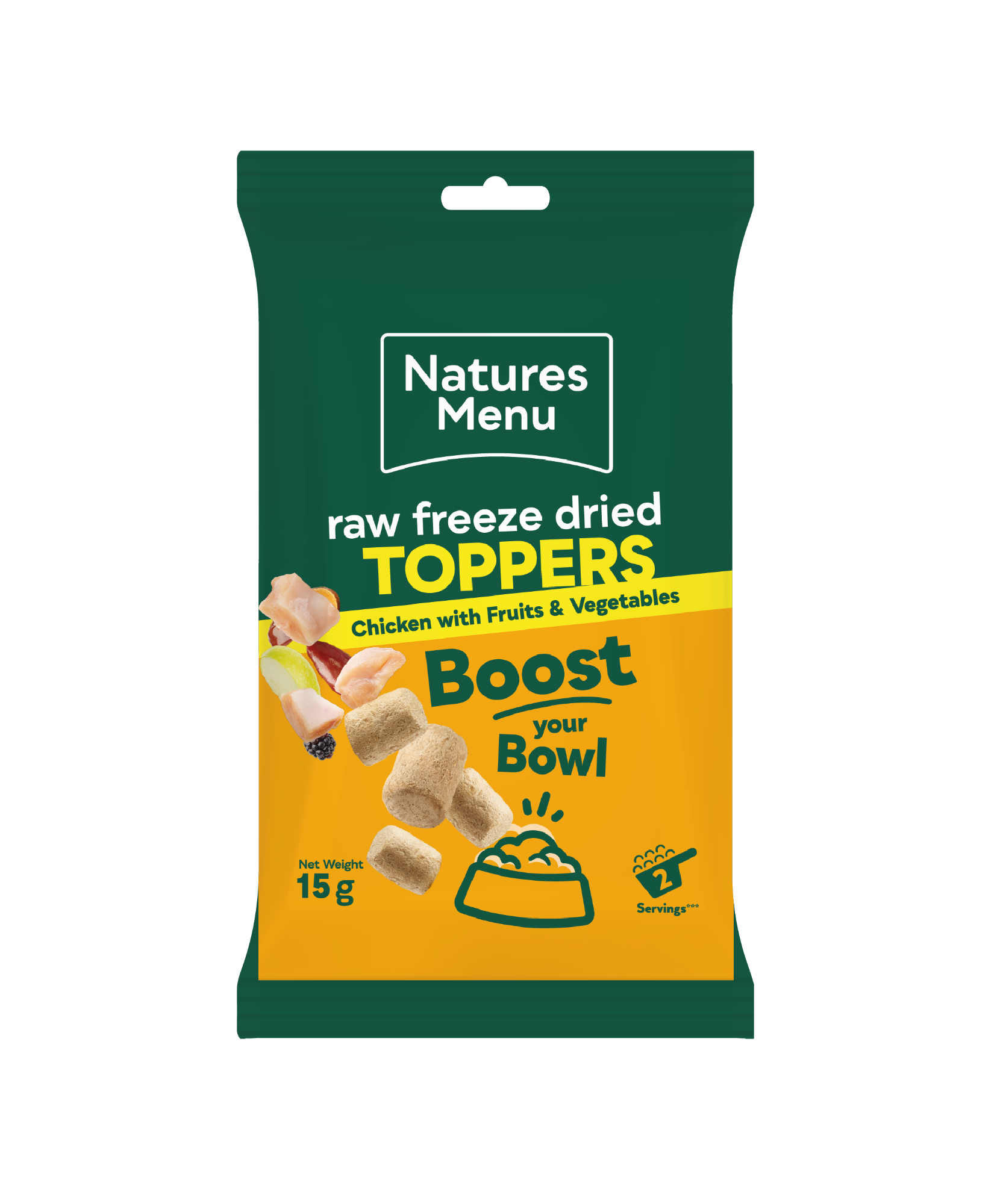 Natures Menu Freeze Dried Toppers Chicken 15g