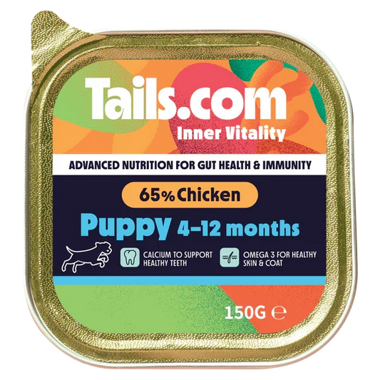 Tails.com Inner Vitality Puppy Chicken Alu Tray 150g