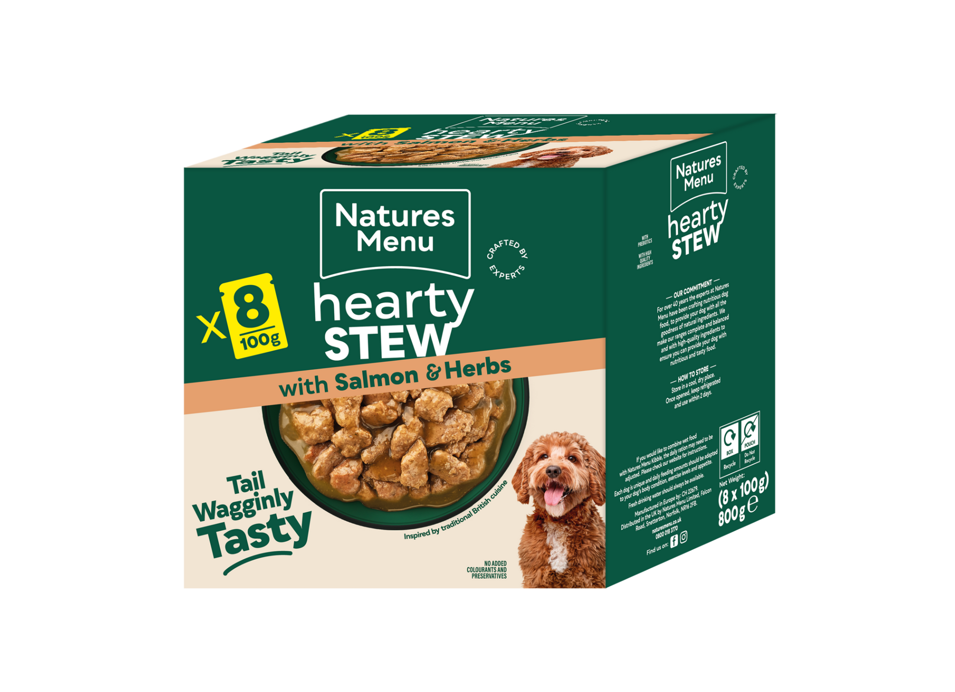 Natures Menu Pouch - Stews - Salmon 8x100g