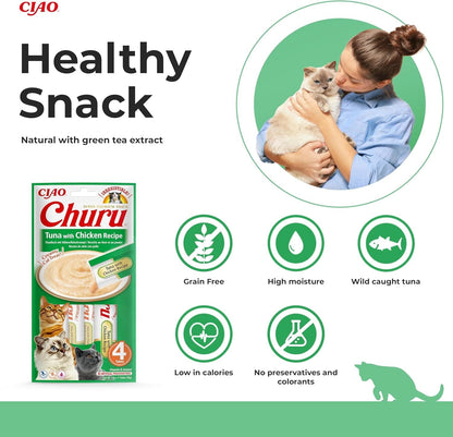 Churu 4 Pack Tuna with Chicken Recipe