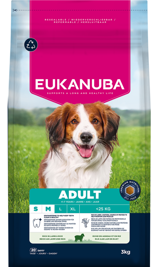 Eukanuba Dog Adult Lamb & Rice 3kg