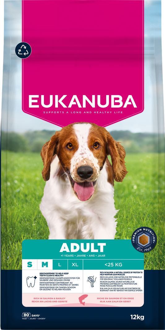 Eukanuba Dog Adult Salmon & Barley 12kg